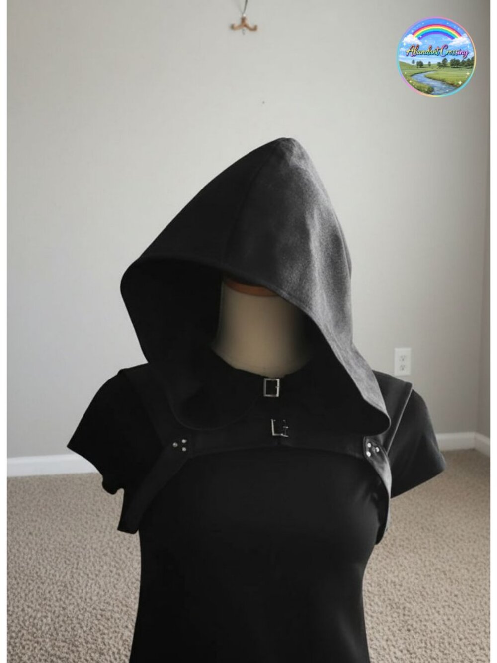 Steampunk Cowl Hood Medieval Gothic Cape Ren Faire Cosplay Costume